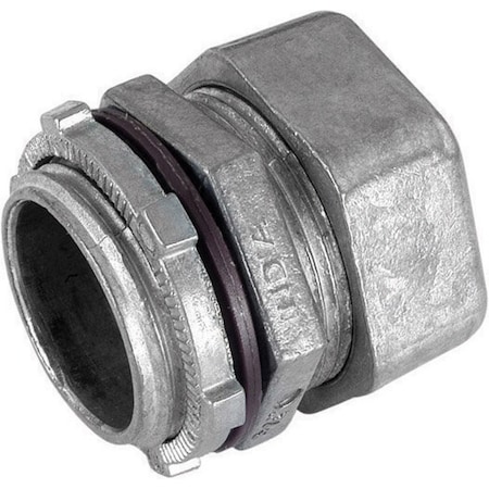 Gampak EMT Connector, Compression, Die Cast Zinc, Red 49851